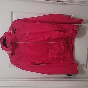 COLUMBIA HOODED WIND BREAKER BREATHABLE RAIN WOMEN'S JACKET SIZE SMALL